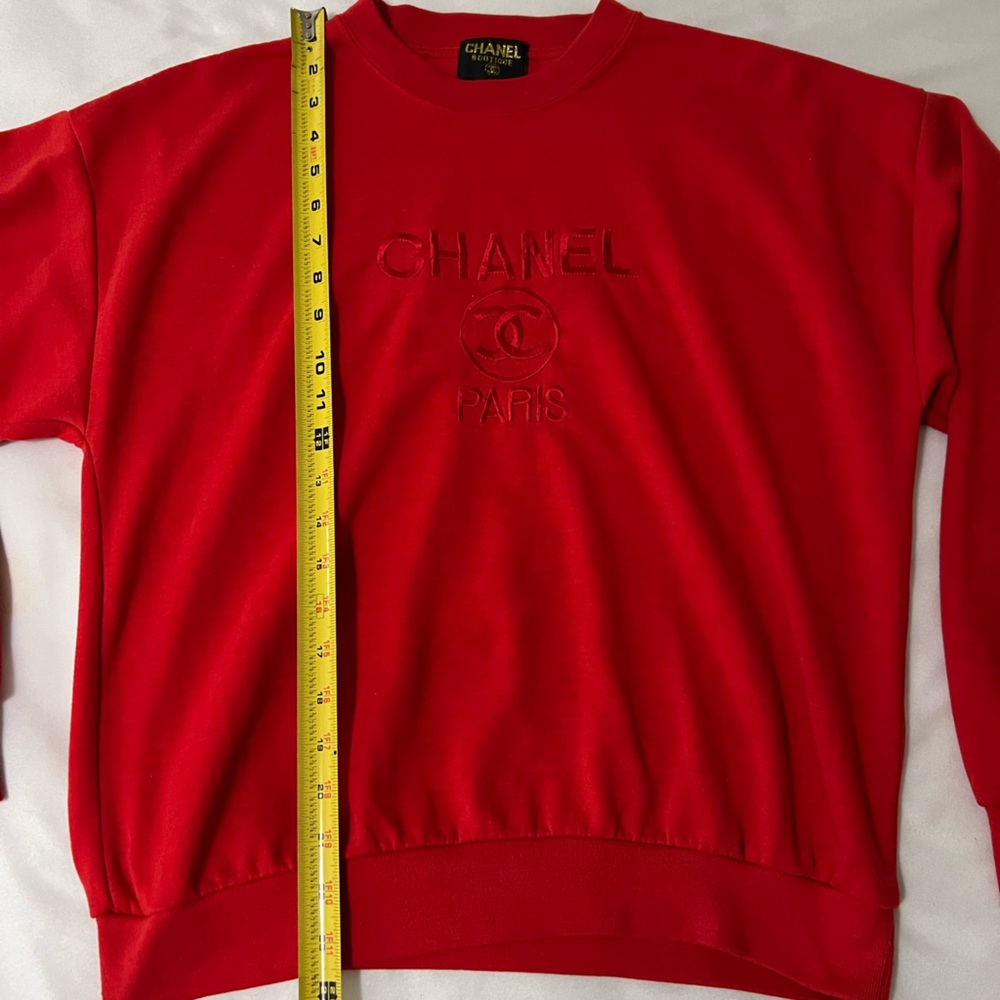 Chanel Red Women's Top Super RARE item vintage 90s